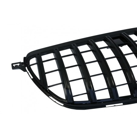 Front Grille suitable for Mercedes GLE Coupe C292 (2015-2018) GLE W166 SUV (2015-2018) GT-R Panamericana Design Piano Black