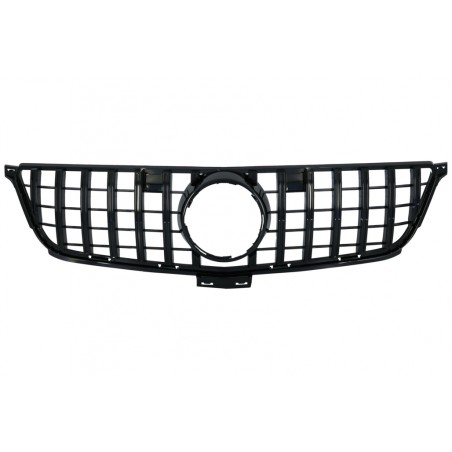 Front Grille suitable for Mercedes ML-Class W166 (2012-2014) GT-R Panamericana Design Black