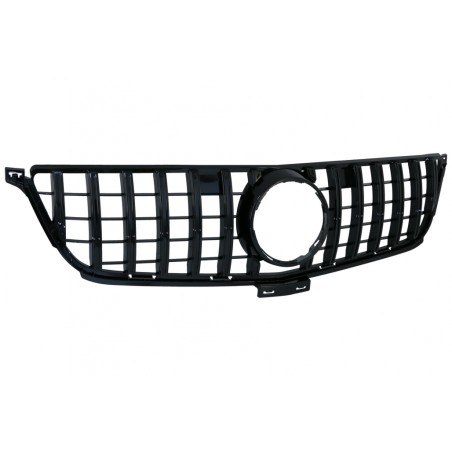 Front Grille suitable for Mercedes ML-Class W166 (2012-2014) GT-R Panamericana Design Black