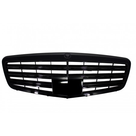 Front Grille suitable for Mercedes S-Class W221 Facelift (2010-2013) S63 S65 Design Piano Black