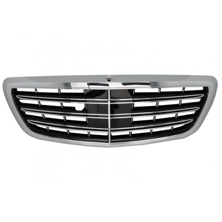 Front Grille suitable for Mercedes S-Class W222 (2014-08.2020) S63 S65 Design Chrome