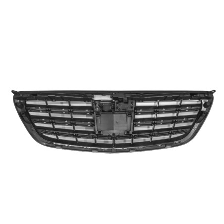 Front Grille suitable for Mercedes S-Class W222 (2014-08.2020) S63 S65 Design Matte Black