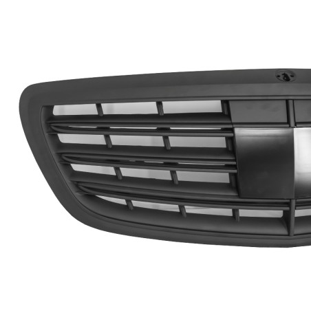 Front Grille suitable for Mercedes S-Class W222 (2014-08.2020) S63 S65 Design Matte Black