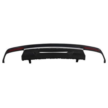 Rear Bumper Diffuser suitable for Mercedes S-Class W222 Sport Line Package (2013-06.2017) S63 Design