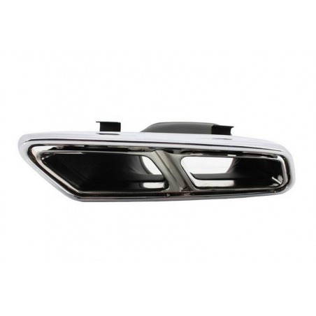 Exhaust Muffler Tips suitable for Mercedes S-Class W222 E-Class W212 S212 Facelift CLS W218 SL-Class R231 E65 S65 SL65 Design