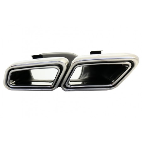 Exhaust Muffler Tips suitable for Mercedes S-Class W222 E-Class W212 S212 Facelift CLS W218 SL-Class R231 E63 S63 SL65 Design