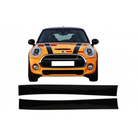 Set Sticker Vinyl White Black Hood Upper Bonnet suitable for MINI R50 R52 R53 R56 R57 Clubman R55 (2001-2017) Premium Quality