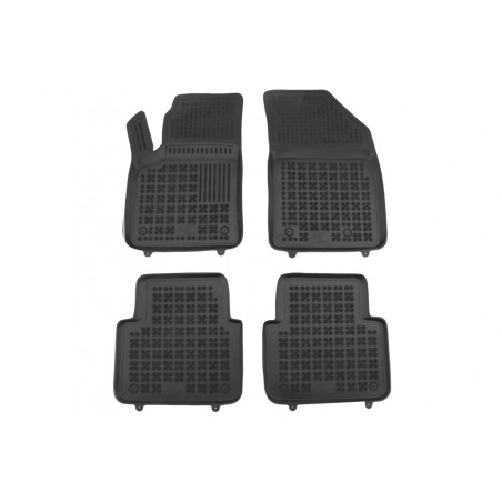 Floor mat Rubber Black suitable for OPEL CROSSLAND X (2017+)