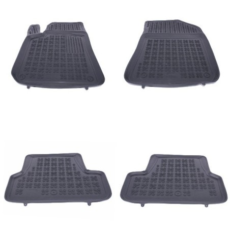 Floor mat rubber suitable for PEUGEOT 308 2013+ Black