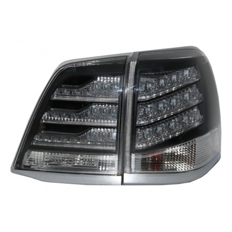 Taillights LED suitable for Toyota Land Cruiser FJ200 J200 (2008-2011) Black and White