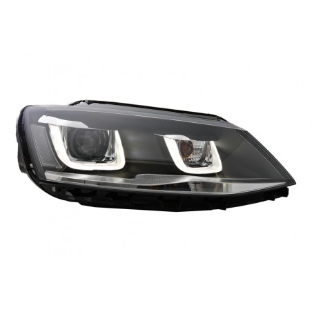 LED Headlights suitable for VW Jetta Mk6 VI (2011-2017) GTI 3D U Bi-Xenon Design