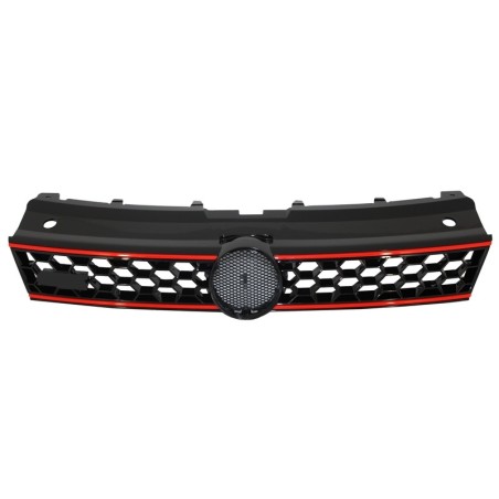 Front Grille Central Sport Grille suitable for VW Polo 6R (2009-2014) GTI Design