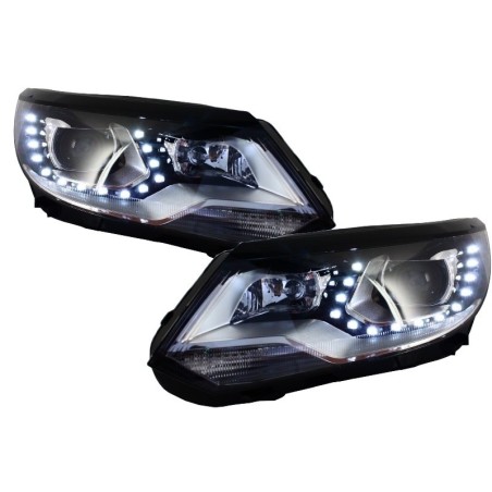 Headlights LED DRL suitable for VW Tiguan MK I Facelift (2012-2015) OEM Xenon Design