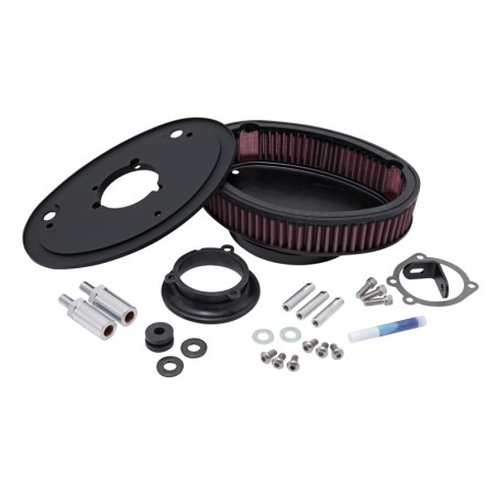 K&N Système d'admission de moto sur mesure pour H/D Twin Cam Assembly 1999-2011 (RK-3909)