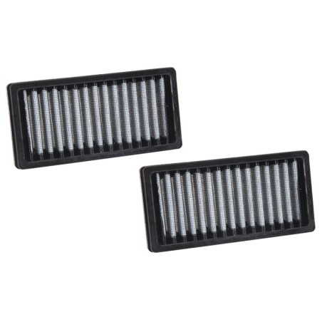 K&N Filtre à air cabine (2 pièces) sur mesure pour Jeep Wrangler 2.8