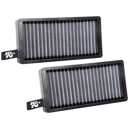 K&N Filtre à air cabine sur mesure pour BMW i3 0.6/X1 2.0/X2 2.0 & Mini Cooper 1.5/2.0 (2 pièces) (VF2060)