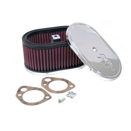 K&N Filtre à Air ovale petit sur mesure pour carburateur Weber 40 DCOE