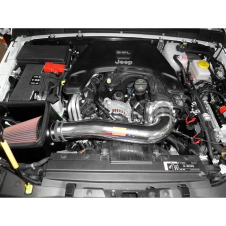 K&N Kit d'admission High Performance sur mesure pour Jeep Wrangler JL/Gladiator 3.6L V6 2018- (77-1576KP)