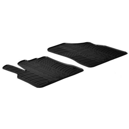 Set tapis de caoutchouc sur mesure pour Citroen Berlingo / Peugeot Partner 2008-2018 (T profil 2-pièces + clips de montage)