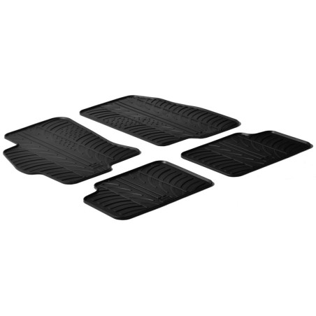 Set tapis de caoutchouc sur mesure pour Fiat Linea 2007- (T profil 4-pièces)