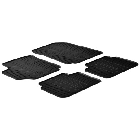 Set tapis de caoutchouc sur mesure pour Fiat Croma 2005- (T profil 4-pièces)