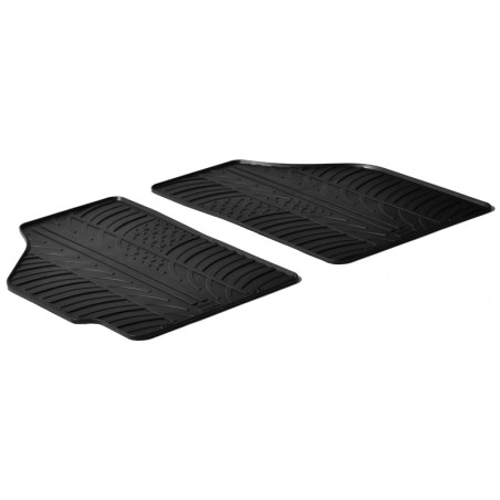 Set tapis de caoutchouc sur mesure pour Fiat Punto Van 1999- & 2003- (T profil 2-pièces)