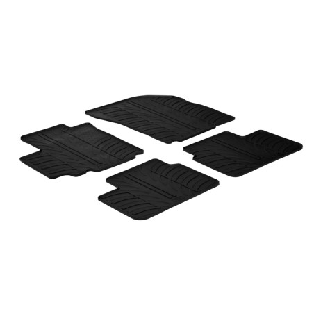 Set tapis de caoutchouc sur mesure pour Suzuki SX4 2006- & Fiat Sedici 2007- (5 portes) 4 pièces