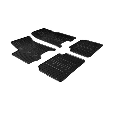 Set tapis de caoutchouc sur mesure pour Chevrolet Aveo 2006-2011 (T profil 4-pièces)