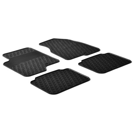 Set tapis de caoutchouc sur mesure pour Chevrolet Captiva / Opel Antara 2006- (G profil 4-pièces + clips de montage)