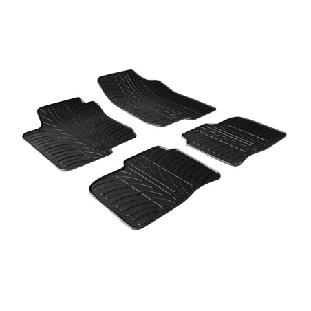 Set tapis de caoutchouc sur mesure pour Hyundai i30 / Kia Cee'd 2007- 2011 (T profil 4-pièces)