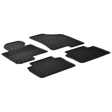 Set tapis de caoutchouc sur mesure pour Hyundai ix35 / Kia Sportage 5 portes 2010-2016 (G profil 4-pièces + clips de montage)