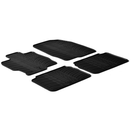 Set tapis de caoutchouc sur mesure pour Mazda 6 2007- (T profil 4-pièces)