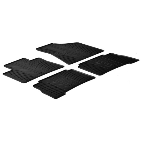 Set tapis de caoutchouc sur mesure pour Kia Sorento 2009-2015 (T profil 4-pièces)