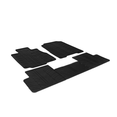 Set tapis de caoutchouc sur mesure pour Honda CR-V 2012-2018 (T Profil 5- pièces + clips de montage)