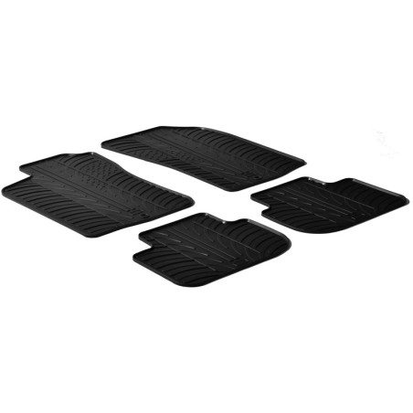 Set tapis de caoutchouc sur mesure pour Alfa Romeo 147 2000-/GT 2004- (T profil 4-pièces + clips de montage)