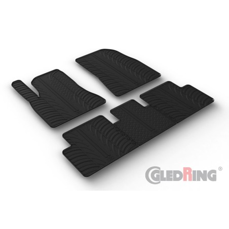 Set tapis de caoutchouc sur mesure pour Tesla Model 3 12/2020- (T profil 5-pièces)