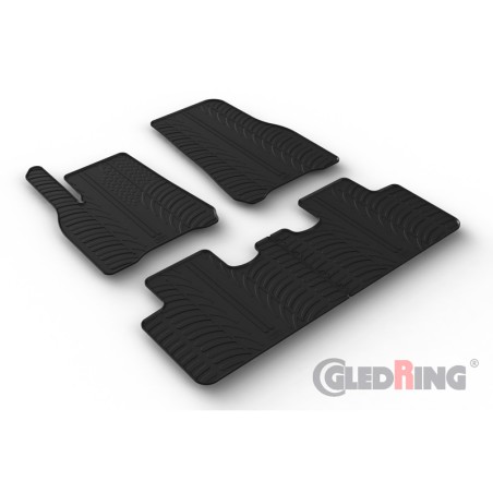 Set tapis de caoutchouc sur mesure pour Tesla Model Y 2020- (T profil 4-pièces)