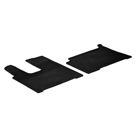 Set tapis de caoutchouc sur mesure pour Mercedes Actros 2012- (G profil 2-pièces)