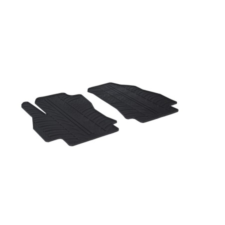 Set tapis de caoutchouc sur mesure pour Citroen Nemo / Peugeot Bipper / Fiat Fiorino 2008- (TK profil 2-pièces)