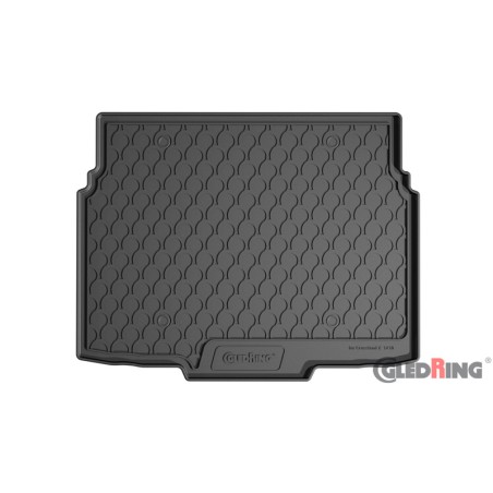 Coquille coffre-arrière Rubbasol (caoutchouc) sur mesure pour Opel Crossland X 2017- (Sol en bas)