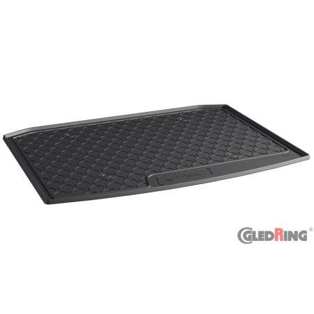 Coquille coffre-arrière Rubbasol (caoutchouc) sur mesure pour Skoda Karoq 4WD 7/2017- (sol en bas)