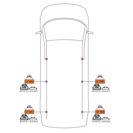 CRUZ ALU CARGO Barres de toit 2-Barres pour VW CADDY 5