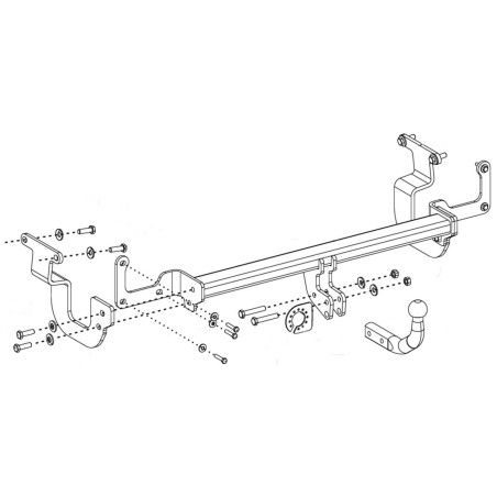 ORIS Attelage de remorque pour OPEL ZAFIRA LIFE