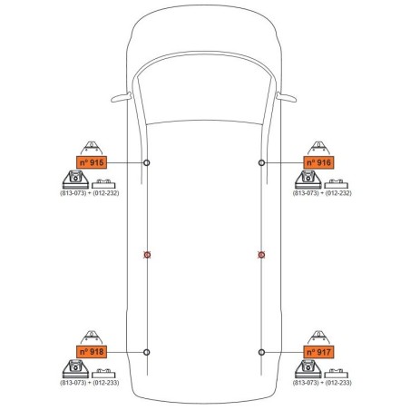 CRUZ CARGO XPRO Barres de toit 2-Barres pour MERCEDES-BENZ CITAN W420