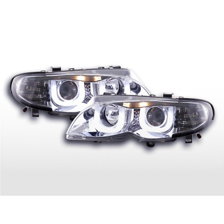 Phares Angel Eyes BMW 3er E46 Limo / Touring 02-05 chrome