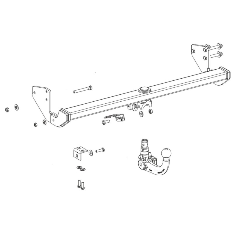 Westfalia Attelage De Remorque D Tachable Pour Mercedes Benz Viano W