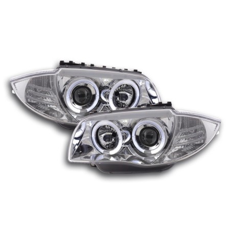 Phare avant BMW Série 1 type E87 / E81 04- chrome