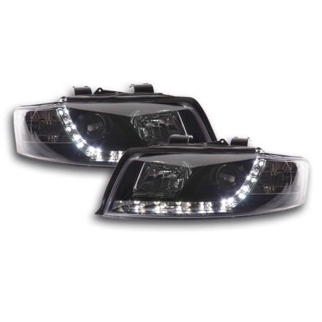 Phare Daylight LED DRL look Audi A4 type 8E 01-04 noir