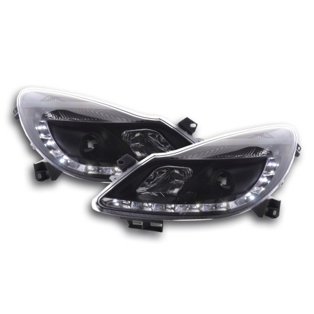 Phare Daylight LED DRL look Opel Corsa D 06- noir