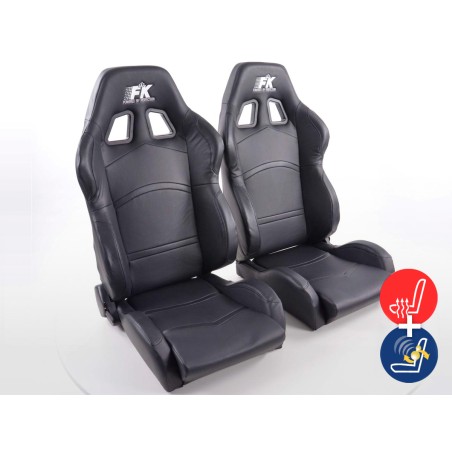 Sièges sport FK Sièges demi-coque auto Set Cyberstar avec siège chauffant et massage